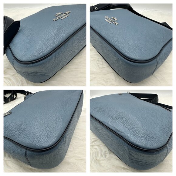Coach Ellie File Bag Indigo Blue Like New - Picture 12 of 16